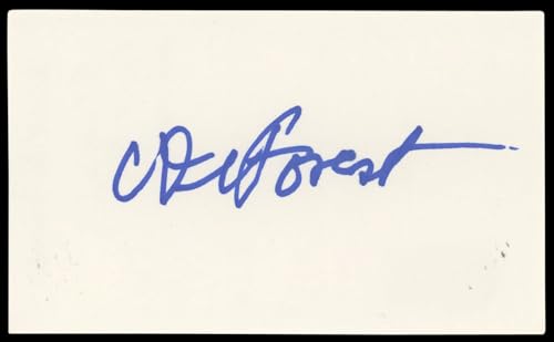 Calvert DeForest Freaked Authentic Signed 3x5 Index Card BAS #BN89222