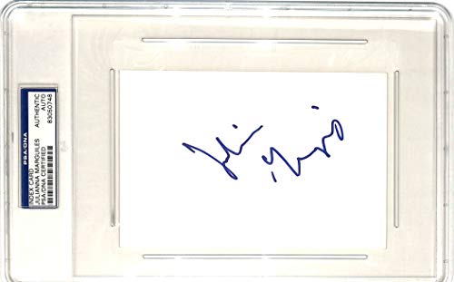 Julianna Marguiles ER Authentic Signed 4x6 Index Card PSA/DNA Slabbed