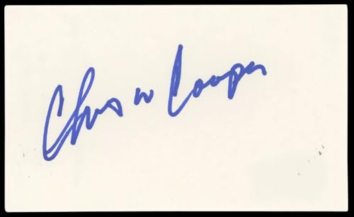Chris Cooper Adaptation Authentic Signed 3x5 Index Card Autographed BAS #BN89219