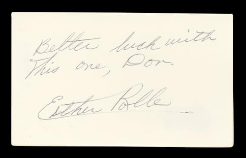 Esther Rolle Good Times "Don" Signed 3x5 Index Card Autographed BAS #AD70245
