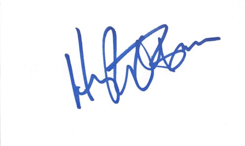 Hugh O'Brian The Shootist Authentic Signed 3x5 Index Card BAS #BL96226