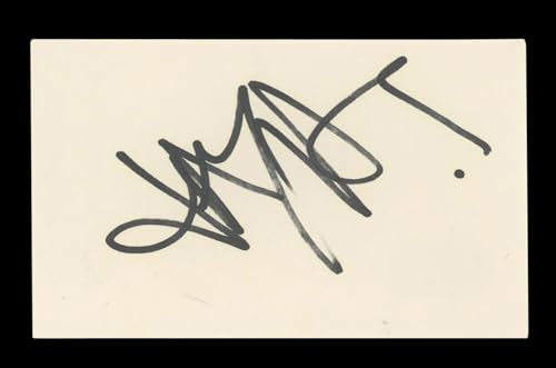 Jay Aston Singer Authentic Signed 3x5 Index Card Autographed BAS #AD70190