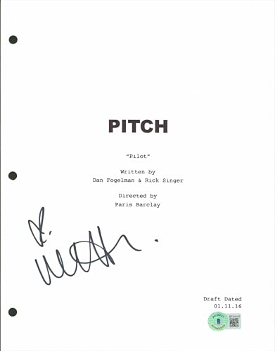 Megan Holder Pitch Authentic Signed 8.5x11 Pitch Script Cover BAS #BF24145