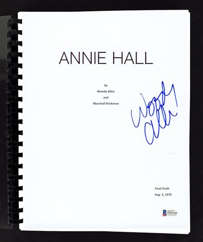 Woody Allen Annie Hall Authentic Signed Movie Script Autographed BAS #F99149