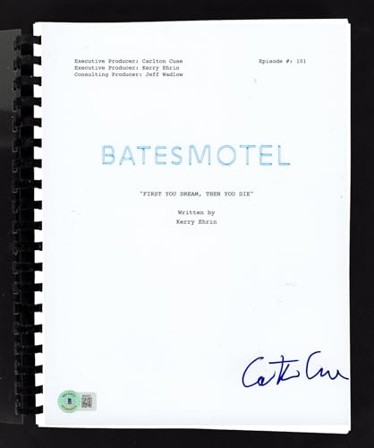 Carlton Cuse Bates Motel Authentic Signed Movie Script Autographed BAS #BK02227
