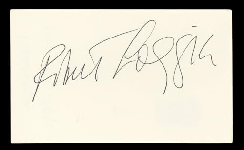 Robert Loggia Big Authentic Signed 3x5 Index Card Autographed BAS #BL96583