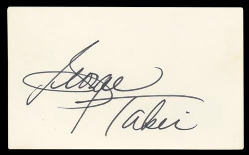 George Takei Star Trek Authentic Signed 3x5 Index Card Autographed BAS #BL96803