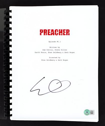 Evan Goldberg Preacher Authentic Signed Movie Script Autographed BAS #BK02214