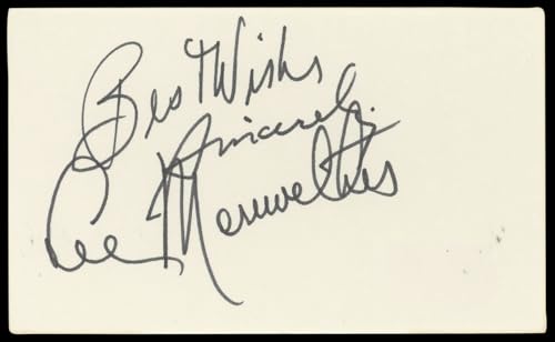 Lee Meriwether Batman The Movie "Best Wishes" Signed 3x5 Index Card BAS #BN89390