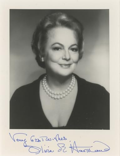 Olivia de Havilland Gone with the Wind Signed 3.75x5 Photo BAS #BK43361