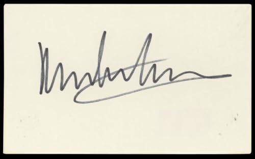 Mike Nichols The Graduate Authentic Signed 3x5 Index Card BAS #BN89428