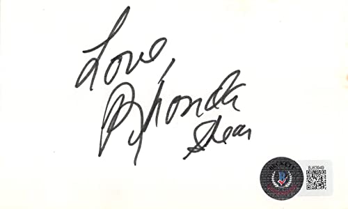 Rhonda Shear USA Up All Night "Love" Signed 3x5 Index Card BAS #BJ63949