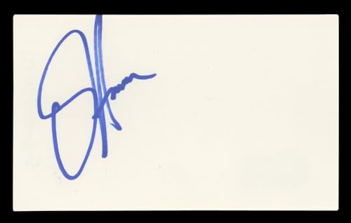 David Hasselhoff Knight Rider Authentic Signed 3x5 Index Card BAS #BL96757