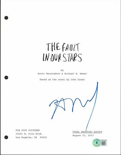 Nat Wolff Authentic Signed The Fault In Our Stars Script Cover BAS #BF24158