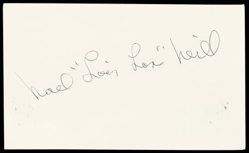 Noel Neill Superman Authentic Signed 3x5 Index Card Autographed BAS #BN89203