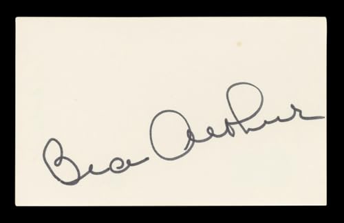 Bea Arthur The Golden Girls Authentic Signed 3x5 Index Card BAS #BL96517