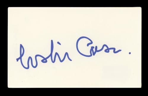 Leslie Caron An American in Paris Signed 3x5 Index Card Autographed BAS #AD70142