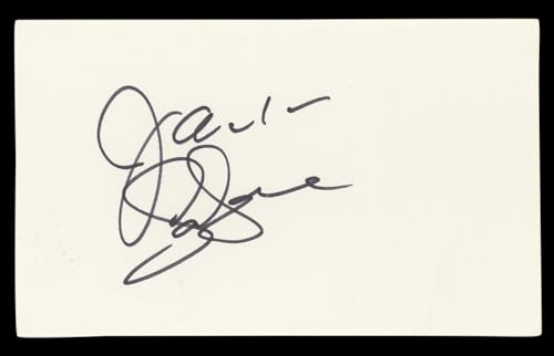Jack LaLanne Authentic Signed 3x5 Index Card Autographed BAS #BL98784