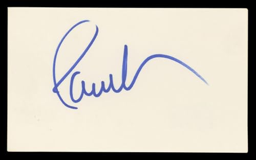 Paul Anka Musician Authentic Signed 3x5 Index Card Autographed BAS #BL96913