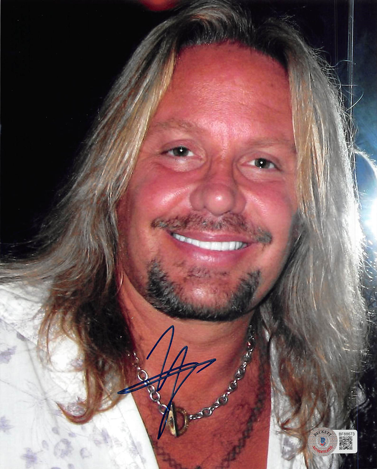 Vince Neil Motley Crue Authentic Signed 8x10 Photo Autographed BAS #BF88673