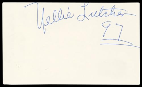 Nellie Lutcher Musician Authentic Signed 3x5 Index Card Autographed BAS #BL98903