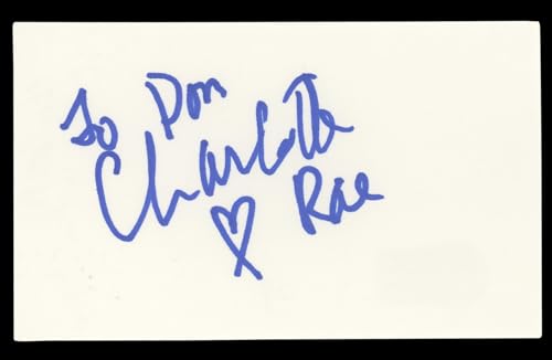 Charlotte Rae The Facts of Life "To Dan" Signed 3x5 Index Card BAS #BL96727