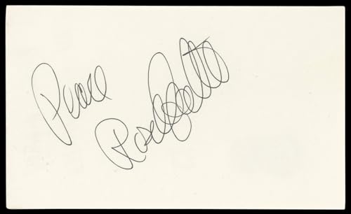 Rosanna Arquette "Peace" Authentic Signed 3x5 Index Card BAS #BL98626