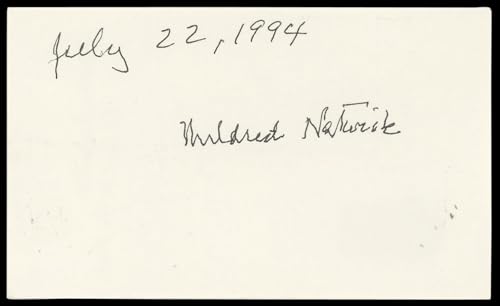 Mildred Natwick Barefoot in the Park Signed 3x5 Index Card BAS #BN89206