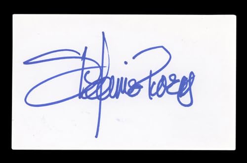 Stefanie Powers Hart to Hart Signed 3x5 Index Card Autographed BAS #AD70217