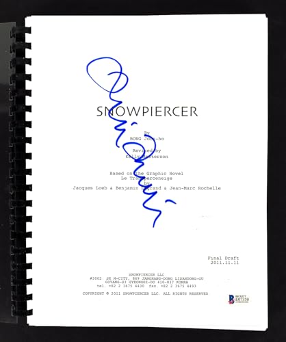 Tilda Swinton Snowpiercer Authentic Signed Movie Script Autographed BAS #E07350