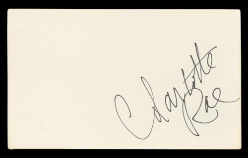 Charlotte Rae The Facts of Life Authentic Signed 3x5 Index Card BAS #BL96723