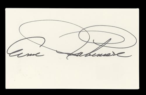 Anne Robinson The Weakest Link Signed 3x5 Index Card Autographed BAS #AD70251