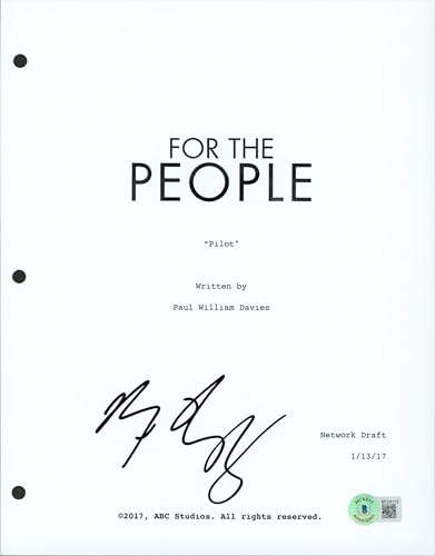 Ben Rappaport Authentic Signed 8.5x11 For The People Script Cover BAS #BF24113
