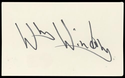 William Windom Murder, She Wrote Authentic Signed 3x5 Index Card BAS #BN89436