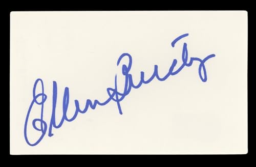 Ellen Burstyn The Exorcist Signed 3x5 Index Card Autographed BAS #AD70132