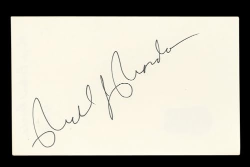 Richard Riordan Mayor Authentic Signed 3x5 Index Card Autographed BAS #AD70276