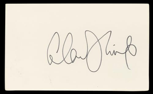 Alan Thicke Growing Pains Authentic Signed 3x5 Index Card BAS #BL96389