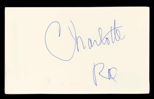 Charlotte Rae The Facts of Life Authentic Signed 3x5 Index Card BAS #BL98772