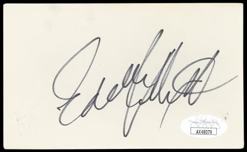 Eddie Rabbitt Musician Authentic Signed 3x5 Index Card Autographed JSA #AX48079