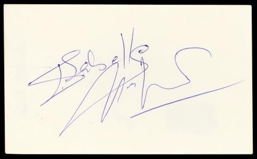 Gabrielle Anwar The Three Musketeers Signed 3x5 Index Card BAS #BL98631