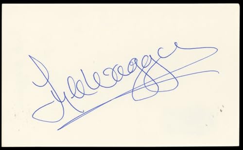 Lyle Waggoner Wonder Woman Authentic Signed 3x5 Index Card BAS #BN89211