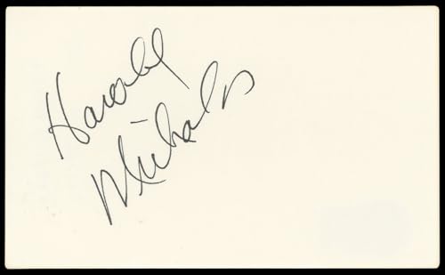Harold Nicholas Down Argentine Way Authentic Signed 3x5 Index Card BAS #BL98894