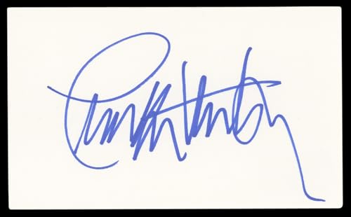 Charlton Heston Ben-Hur Authentic Signed 3x5 Index Card BAS LOA #AC26995
