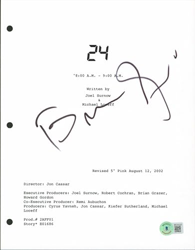 Brian Grazer 24 Authentic Signed 8.5x11 24 Script Cover BAS #BF24122