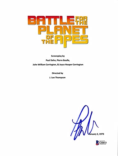 Paul Williams Signed Battle For Planet Of Apes Movie Script Cover BAS #G56873
