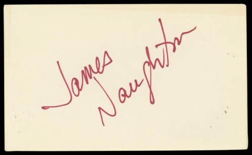 James Naughton Cat's Eye Authentic Signed 3x5 Index Card BAS #BN89430