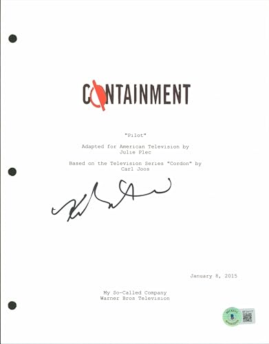Kristen Gntoski Authentic Signed 8.5x11 Containment Script Cover BAS