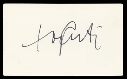 Tony Curtis Some Like It Hot Authentic Signed 3x5 Index Card BAS #BL98538