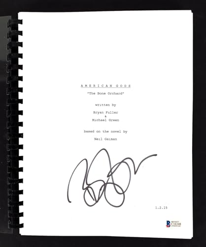 Brian Fuller Signed American Gods The Bone Orchard Tv Script BAS #C16348