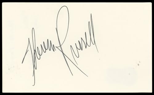 Theresa Russell Black Widow Authentic Signed 3x5 Index Card BAS #BN89240